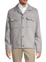 Wool Button-Front Overshirt