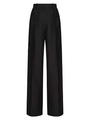 Crepe Couture Pleated Trousers