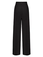 Crepe Couture Pleated Trousers