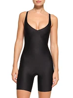 Body Plunge Mid-Thigh Bodysuit