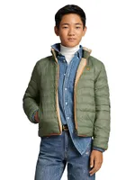 Little Boy's & Boy's​ Reversible Sherpa Jacket