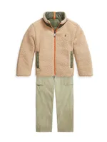 Little Boy's & Boy's​ Reversible Sherpa Jacket