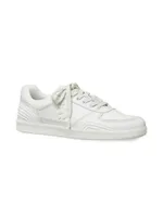 Clover Low-Top Leather Court Sneakers