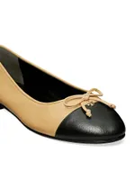 Cap Toe Ballet Flats