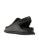Introspectus/004 Shearling-Lined Leather Sandals