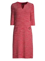 Tweed Knee-Length Dress