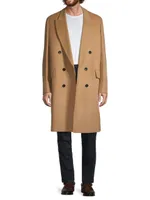 Thomas Wool & Cashmere-Blend Double-Breasted Coat