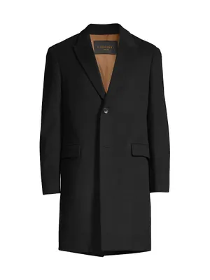 Sutton Wool Single-Breasted Coat