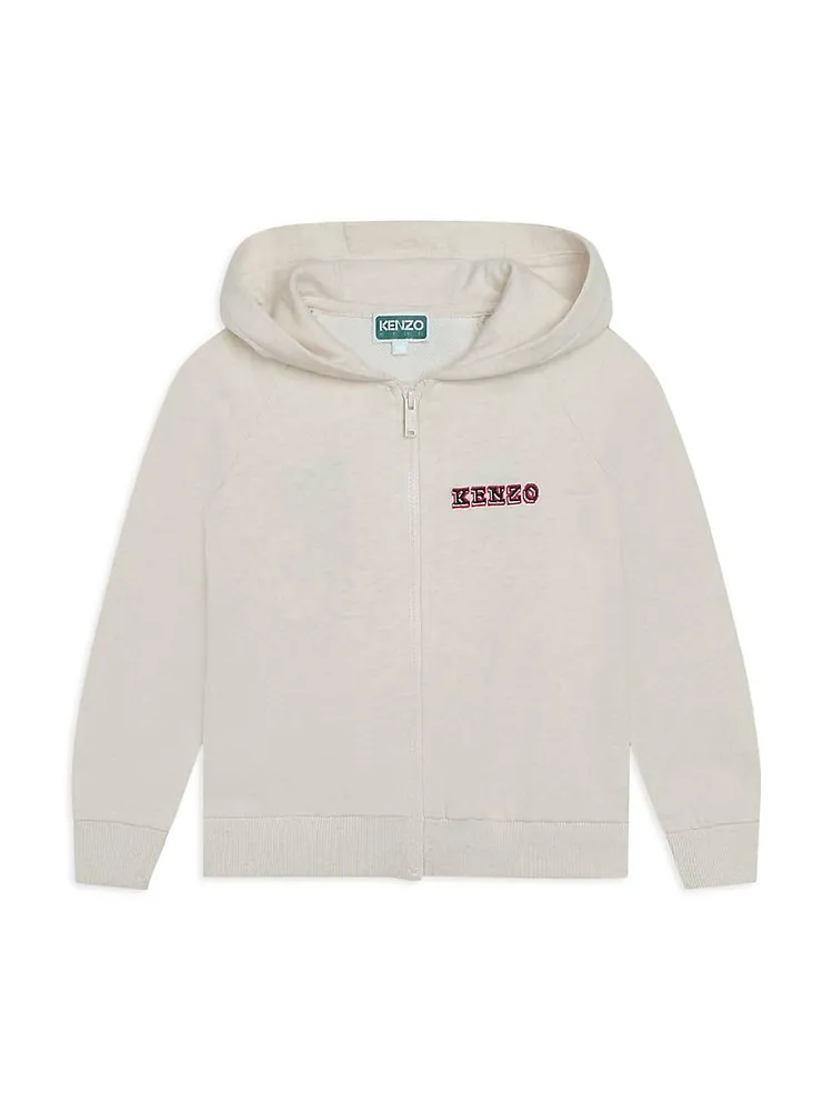 Little Girl's & Logo Zip-Up Hoodie