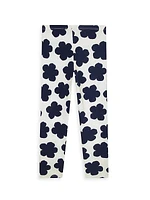 Little Girl's & Girl's Floral Jersey Leggings