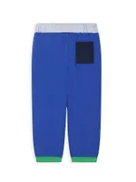 Little Boy's & Colorblock Logo Joggers