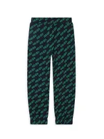 Little Boy's & Logo Print Joggers