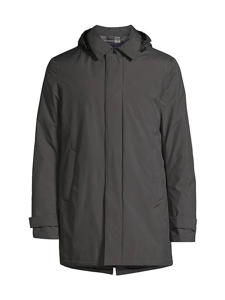 Laminar Hooded Slim-Fit Down Jacket