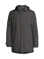 Laminar Hooded Slim-Fit Down Jacket