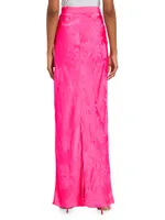 Silk Jacquard Maxi Skirt