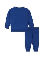 Baby Boy's & Little Holiday Shark Jacquard Sweater Set