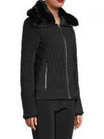 Montana Thindow Faux Fur-Trimmed Puffer Jacket