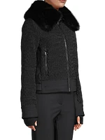 Aida Faux Fur-Trimmed Jacket