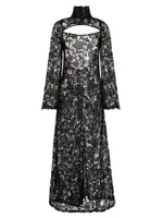 Prelude: Aama Tales Sheer Lace Maxi Dress