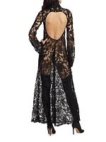 Prelude: Aama Tales Sheer Lace Maxi Dress