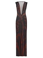 Prelude: Aama Tales Mesh Maxi Dress