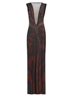 Prelude: Aama Tales Mesh Maxi Dress