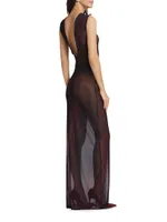 Prelude: Aama Tales Mesh Maxi Dress