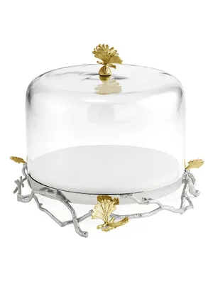 Butterfly Ginkgo Luxe Cakestand & Dome Set