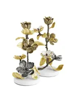 Vintage Bloom 2-Piece Candleholder Set