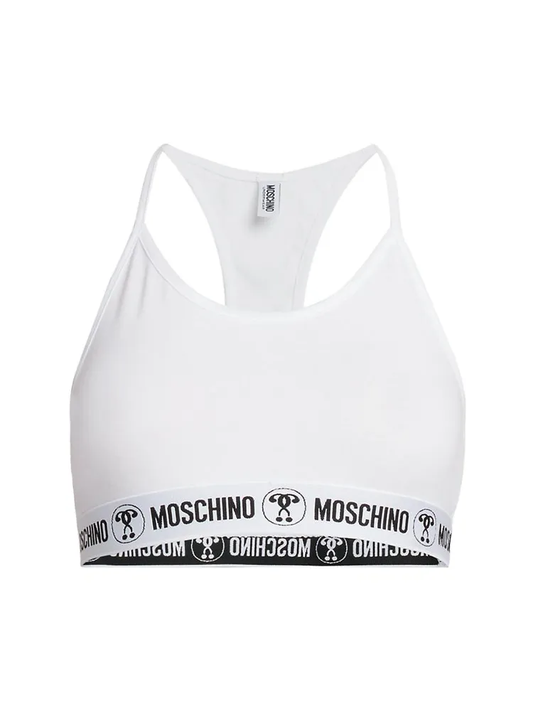 Stretch-Cotton Racerback Crop Top