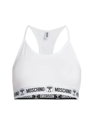 Stretch-Cotton Racerback Crop Top