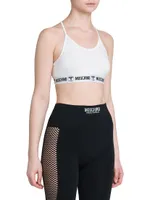 Stretch-Cotton Racerback Crop Top