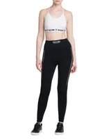 Stretch-Cotton Racerback Crop Top