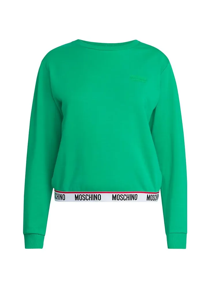 Stretch-Cotton Crewneck Sweatshirt