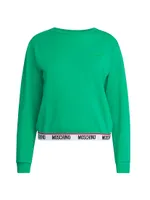 Stretch-Cotton Crewneck Sweatshirt