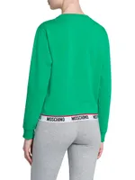 Stretch-Cotton Crewneck Sweatshirt