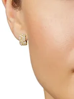 Confetti 18K Gold & TCW Diamond Huggie Hoop Earrings