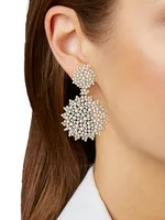 Lagrange 18K White Gold, Akoya Pearl & 1.97 TCW Diamond Drop Earrings