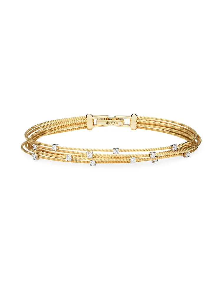 Unity Bundle 18K Gold & 0.45 TCW Diamond Bracelet