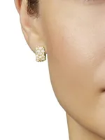 Confetti Snap 18K Yellow Gold & 2.0 TCW Diamond Hoop Earrings