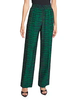 Printed Elasticized Trousers