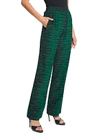 Printed Elasticized Trousers