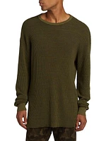 Cotton-Blend Slim-Fit Thermal Shirt