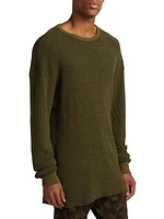 Cotton-Blend Slim-Fit Thermal Shirt