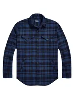 Checked Wool-Blend Shirt