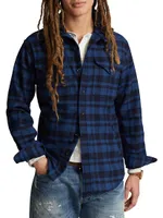 Checked Wool-Blend Shirt