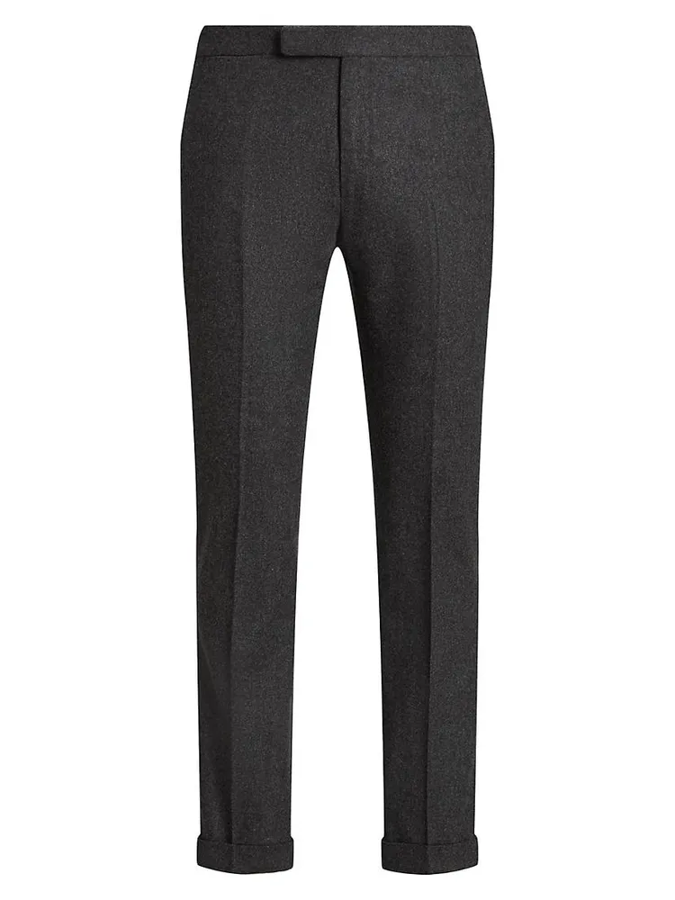 Wool Crease-Front Pants