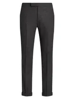 Wool Crease-Front Pants