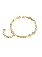 Dextera Goldtone & Crystal Mixed Cuts Bracelet
