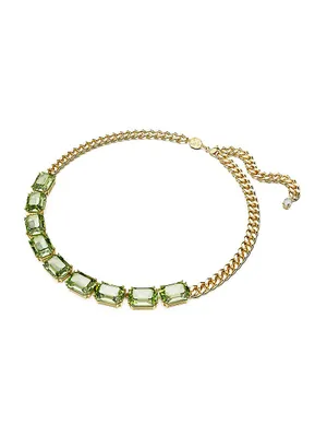 Millenia Goldtone & Crystal Octagon-Cut Necklace